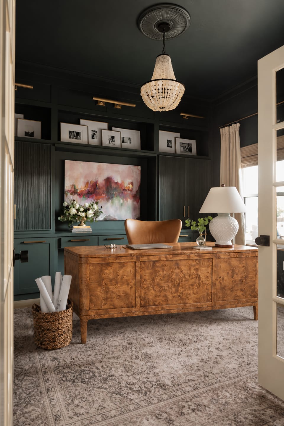 Customer photo review of Montclair Burlen Executive Desk