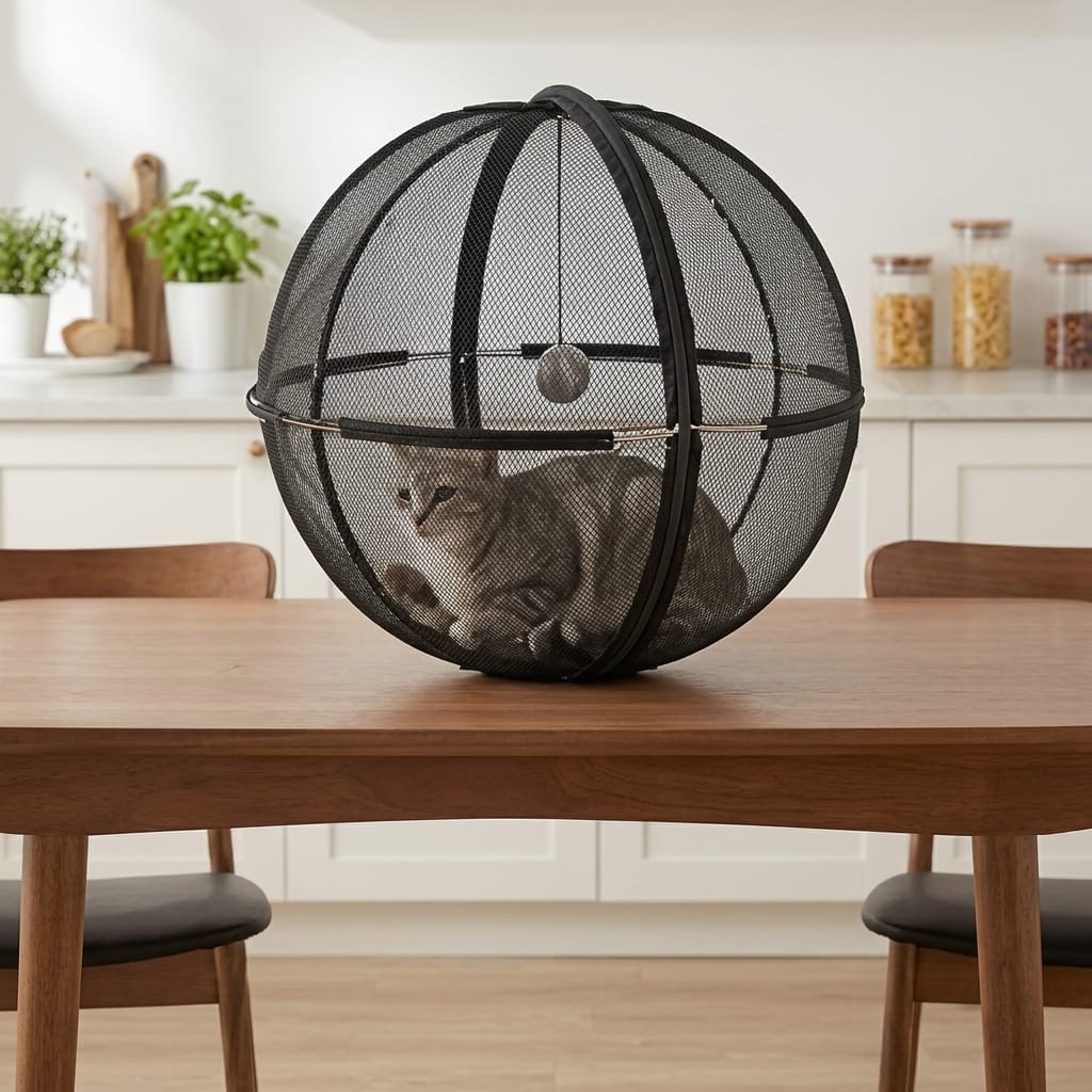 Customer photo review of RovePod™ - Refugio 360° con Ruedas para Mascotas