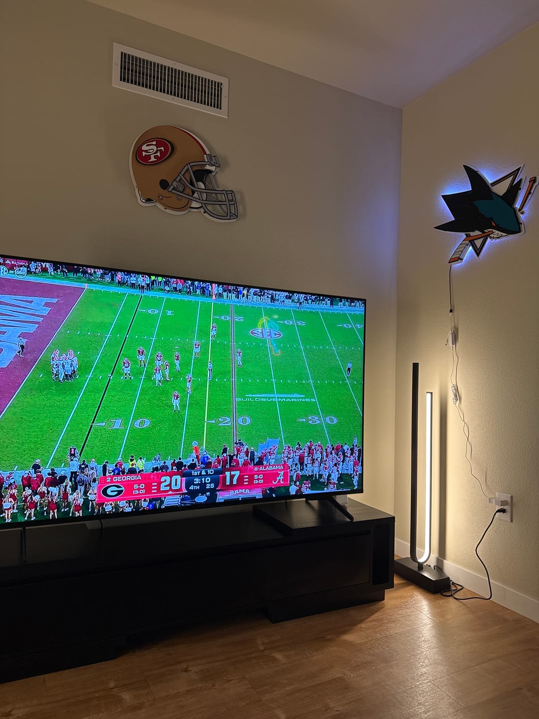 Customer photo review of San Francisco 49ers BLITZ Collection - 8 Layer Helmet 3D Vintage Metal Wall Art