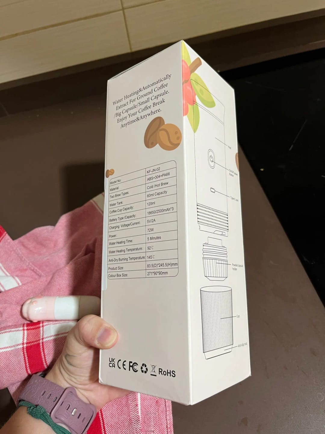 Customer photo review of Cafetera Portátil 3 en 1 | Brenela TM