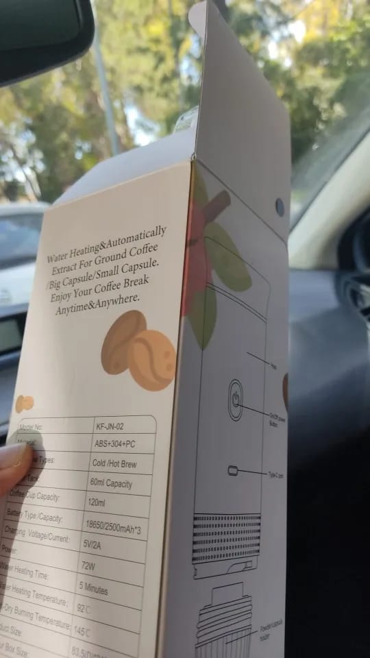 Customer photo review of Cafetera Portátil 3 en 1 | Brenela TM