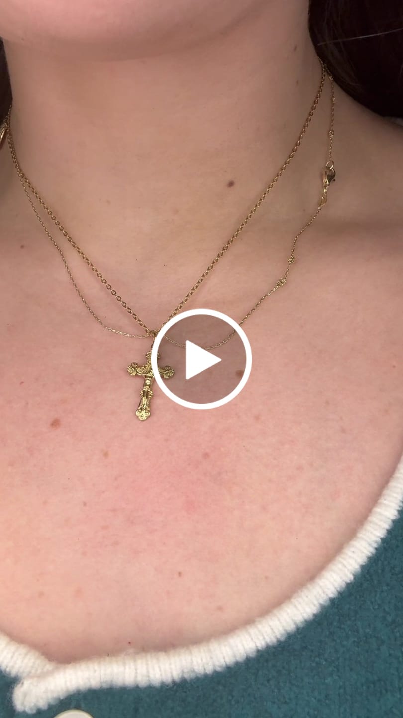 Customer video review of Vintage Crucifix Necklace