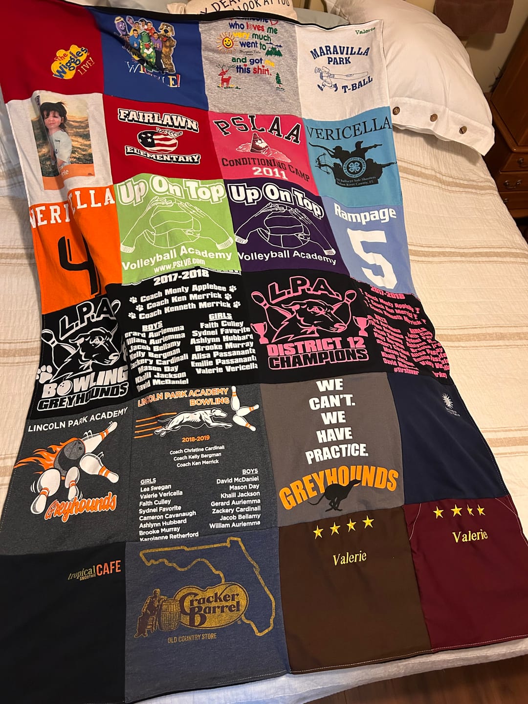 Customer photo review of Project Repat T-Shirt Quilt