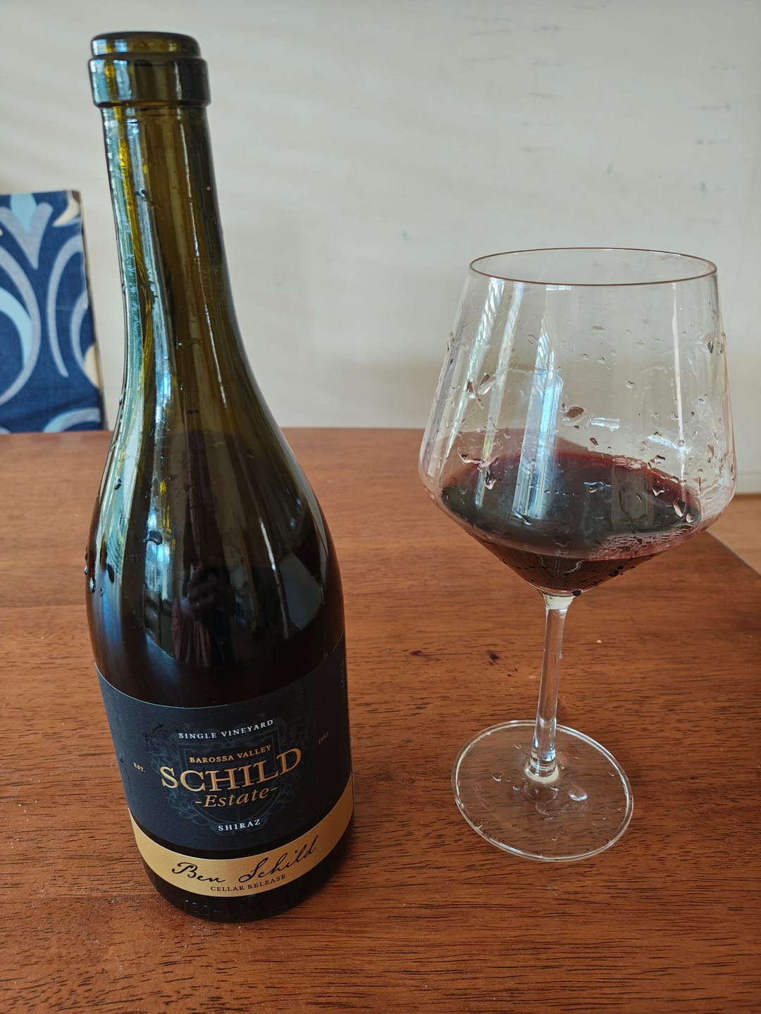 Customer photo review of Ben Schild Cellar Release Shiraz