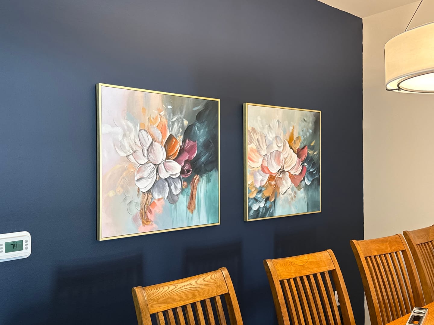 Customer photo review of Flower Abstract Textured Wall Art #FP190
