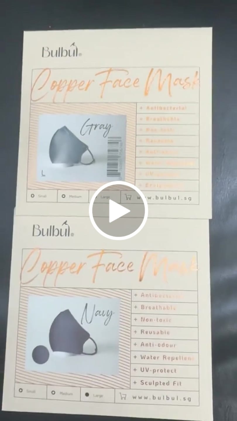 Customer video review of Reusable Copper Face Mask