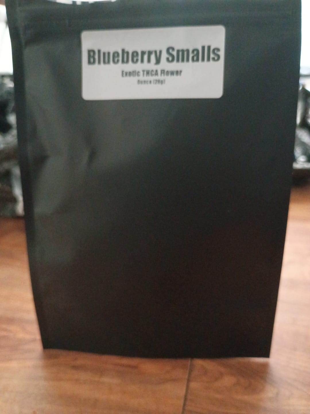 Customer photo review of Blueberry Smalls THCA Flower (Exotic)