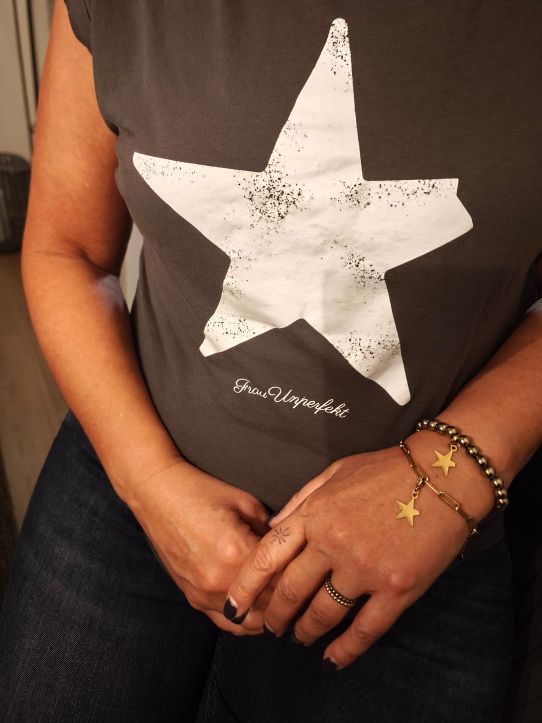 Customer photo review of Geschenk: »Ich bin stark« Blockadenlöser-Armband in Gold inkl. abgebrochenem Stern