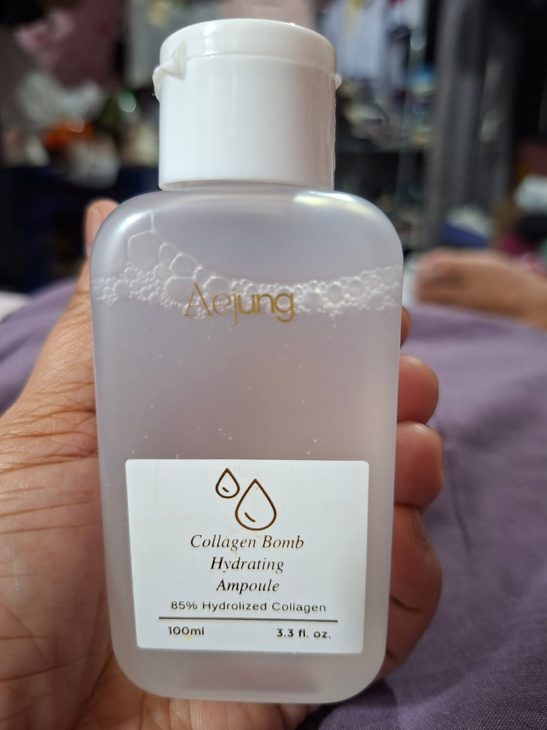 Customer photo review of Aejung™ Collagen Bomb Hydrating Ampoule