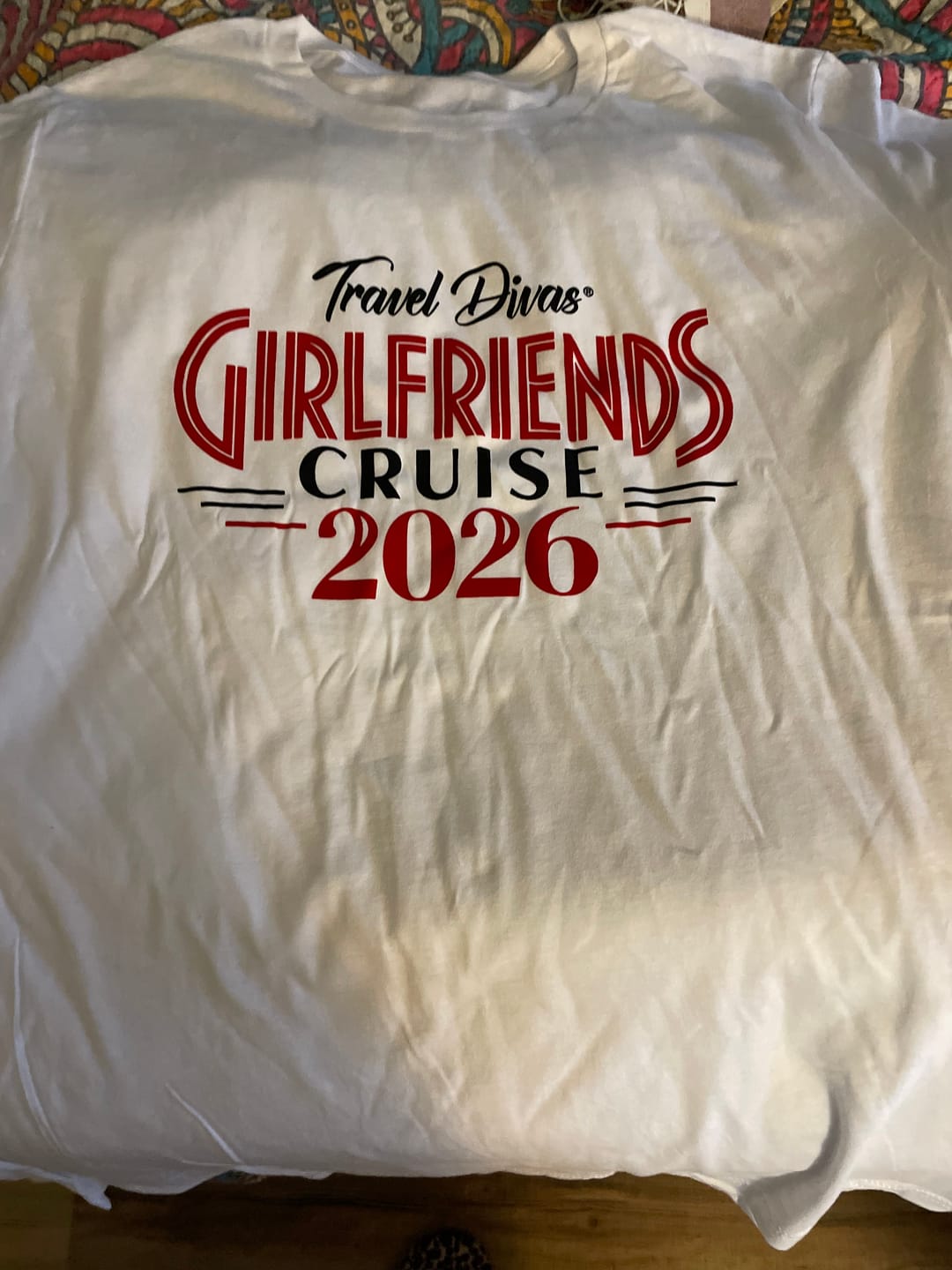 Customer photo review of Girlfriends Cruise 2026 Unisex T-Shirt