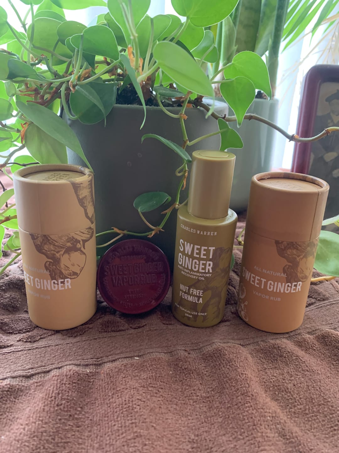 Customer photo review of Sweet Ginger Vapor Rub Stick