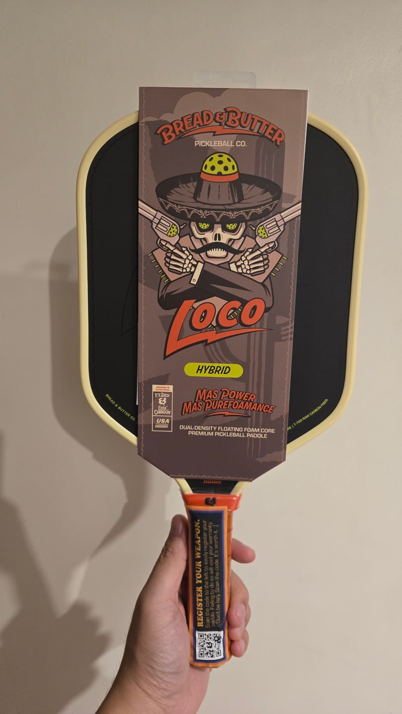 Customer photo review of The Loco 16mm Pickleball Paddle Hybrid