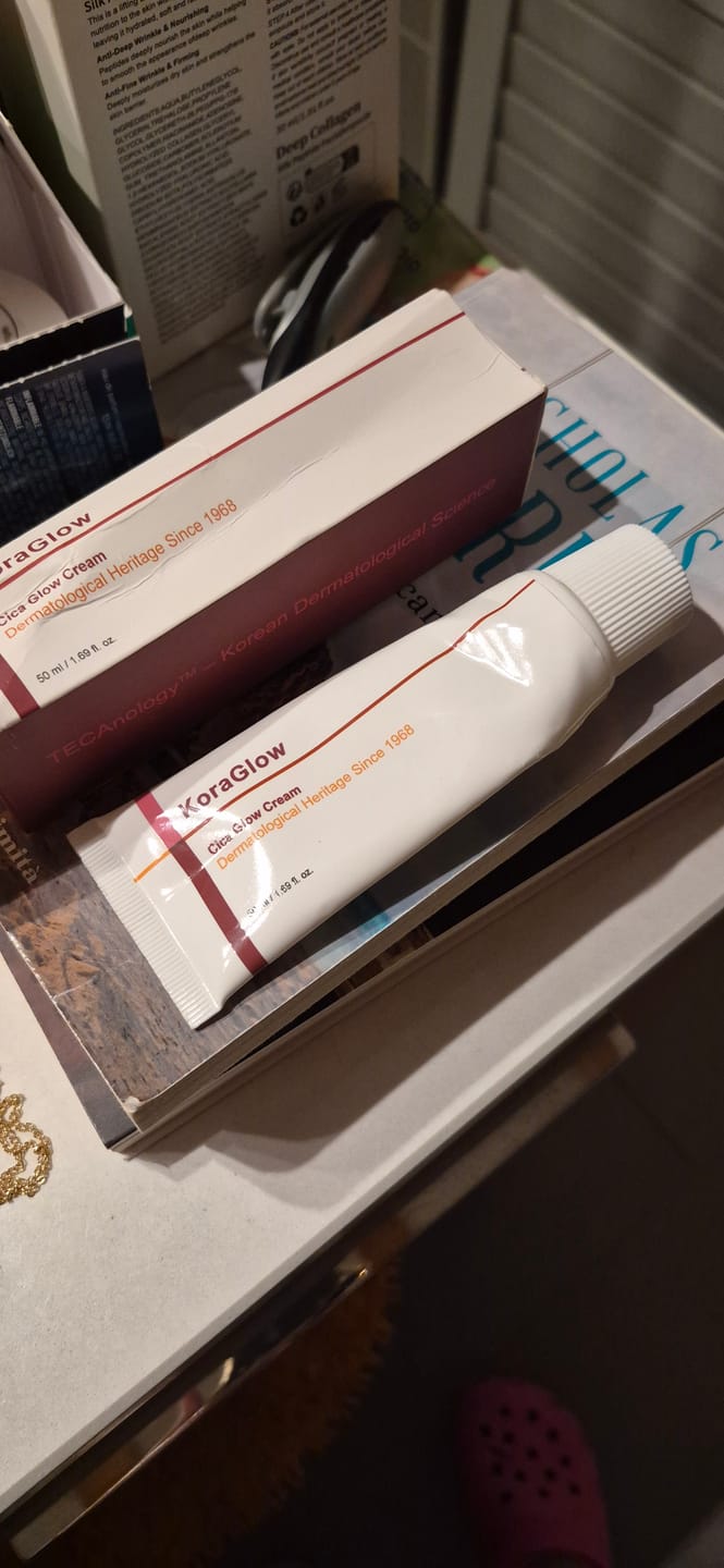 Customer photo review of KoraGlow Cica Glow Cream