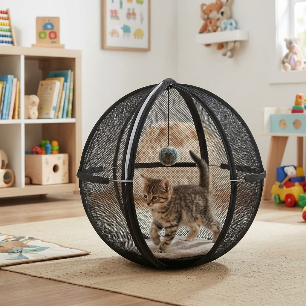Customer photo review of RovePod™ - Refugio 360° con Ruedas para Mascotas
