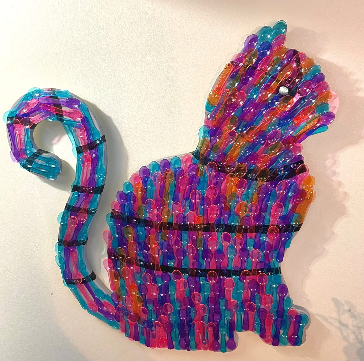 Customer photo review of Unfinished Wood Cat Shape | JGrondz | DIY Craft Cutout | up to 46" DIY