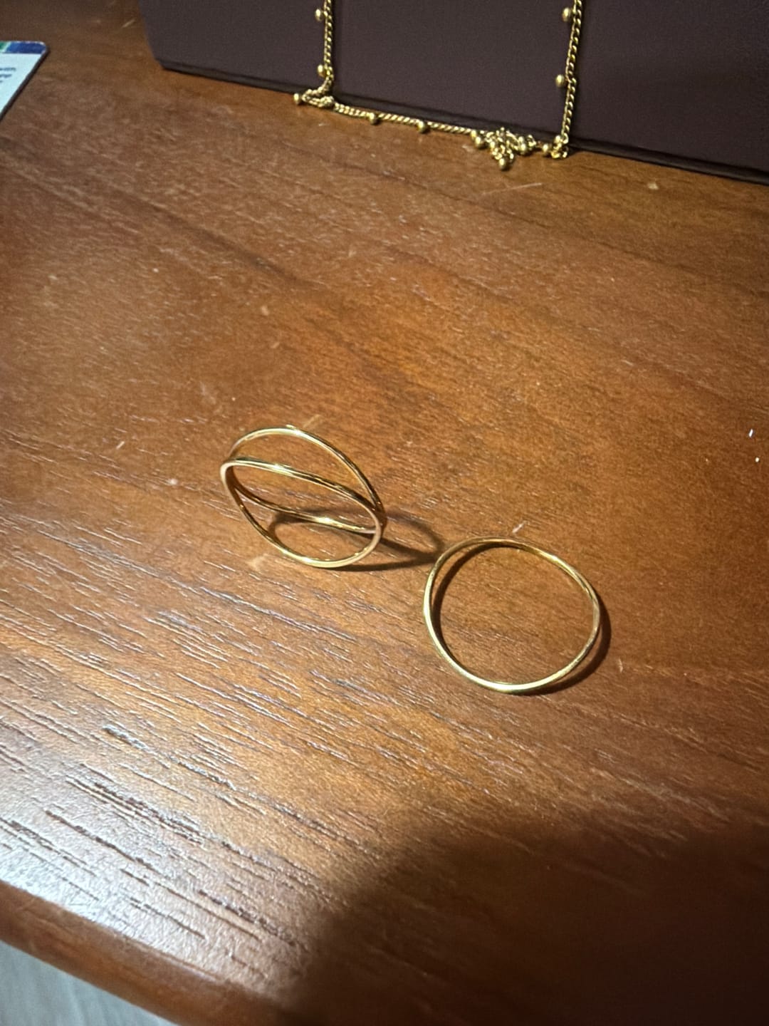 Customer photo review of Gold Infinity Loop Ring