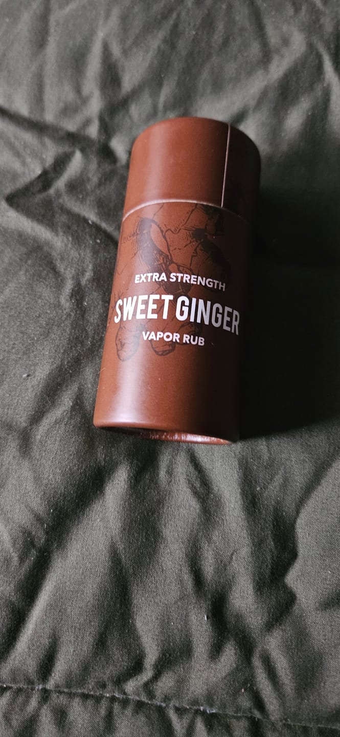 Customer photo review of Extra Strength Sweet Ginger Vapor Rub Stick