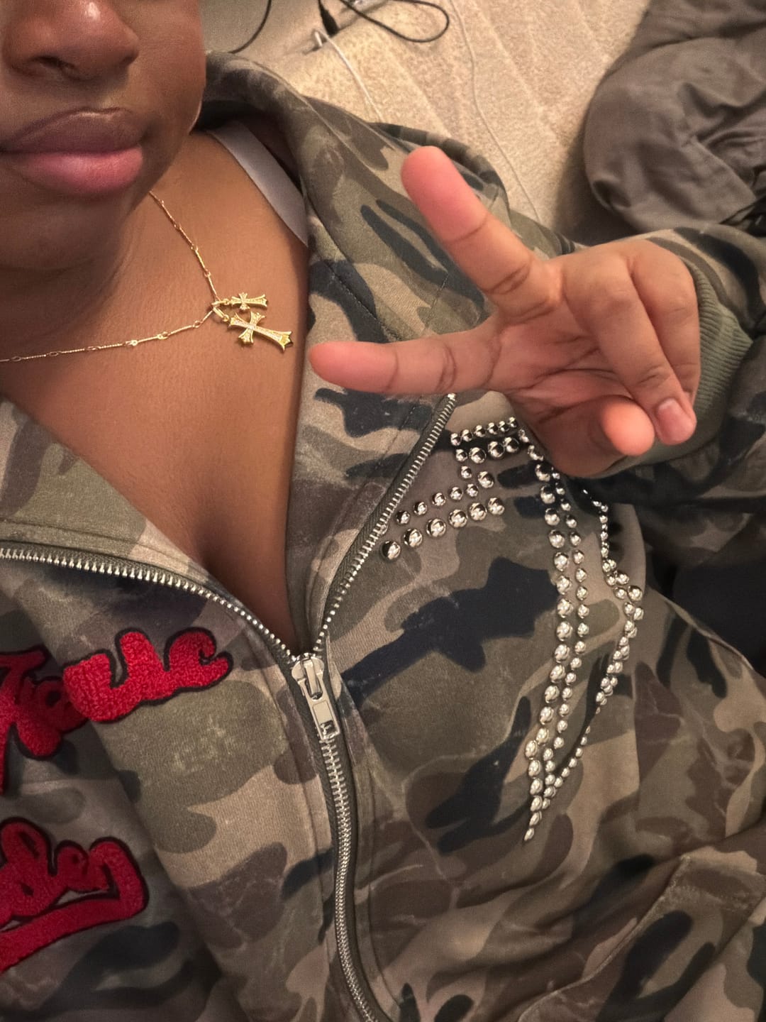 Customer photo review of Aelfric Eden Camo Zip Up Hoodie