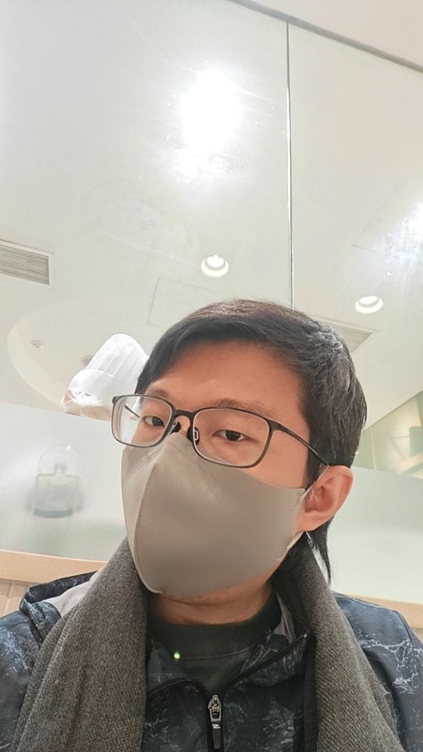 Customer photo review of Reusable Copper Face Mask