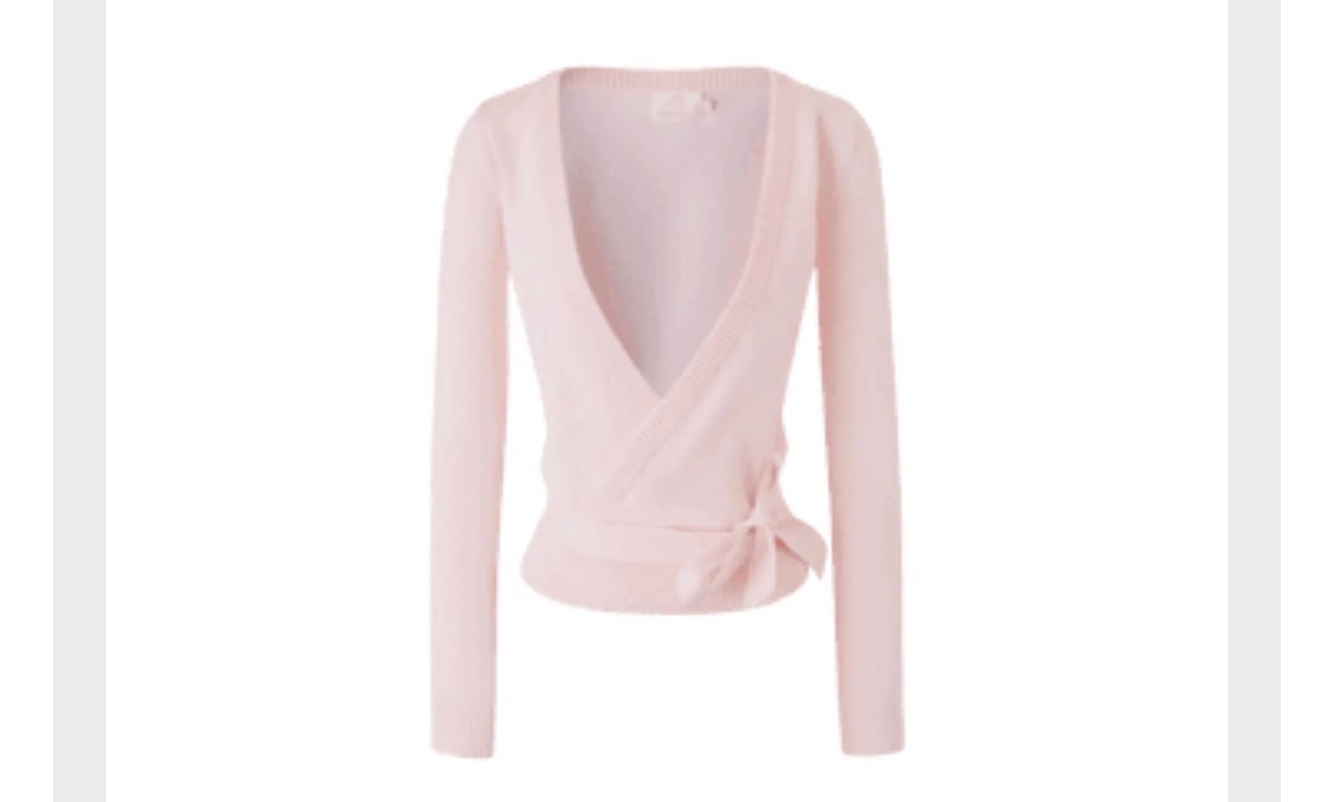Customer photo review of Ballet Knit Wrap Cardigan