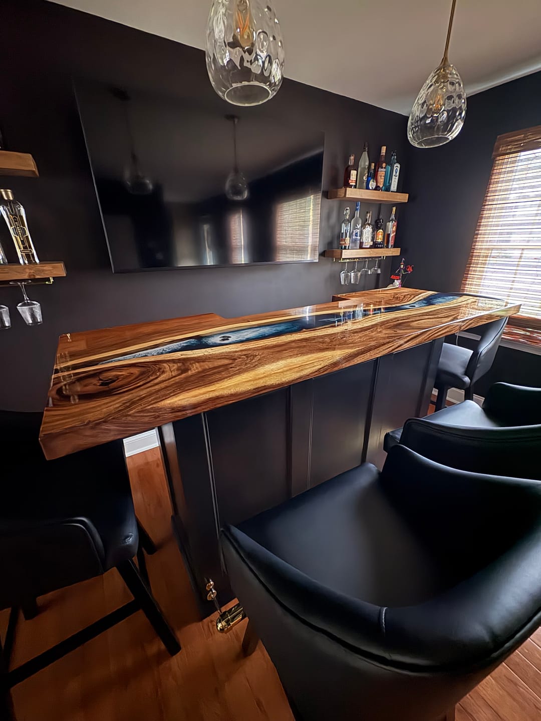 Customer photo review of Custom CRT-247 Bar Top Project