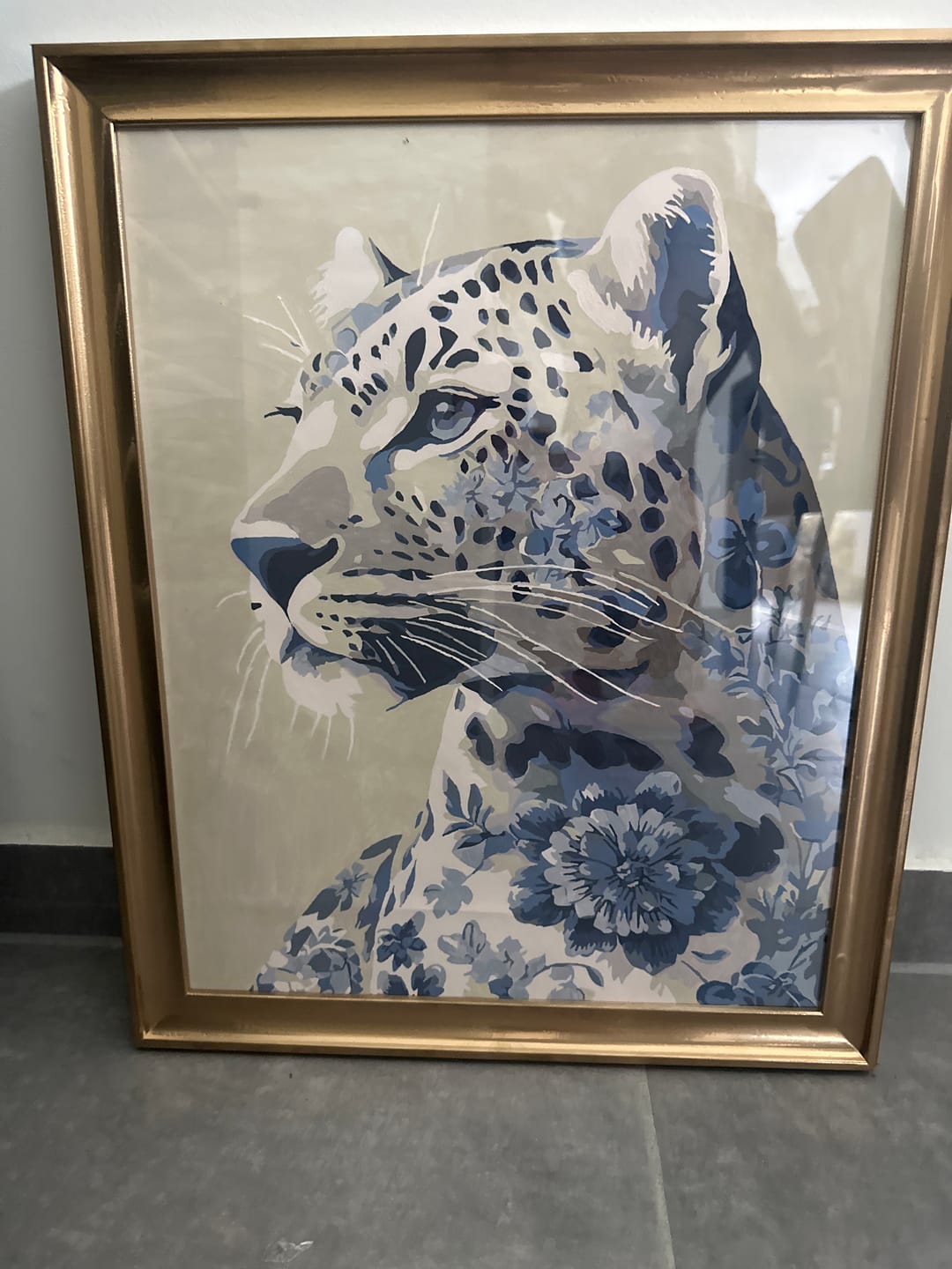 Customer photo review of Malen nach Zahlen - Delfter Blauer Leopard