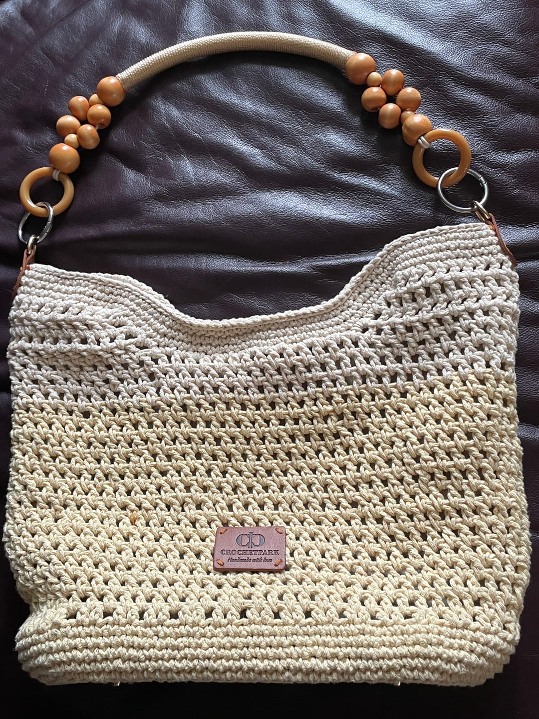 Customer photo review of Sunny Beach Tote crochet kit