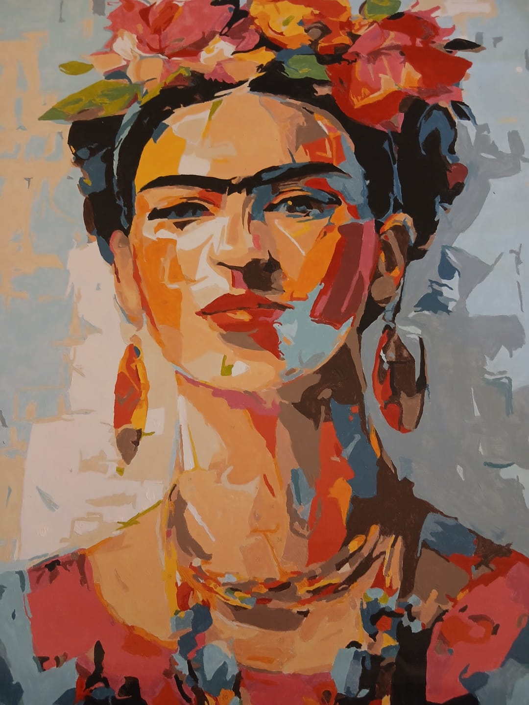 Customer photo review of Expressive Frida | Paint by Number