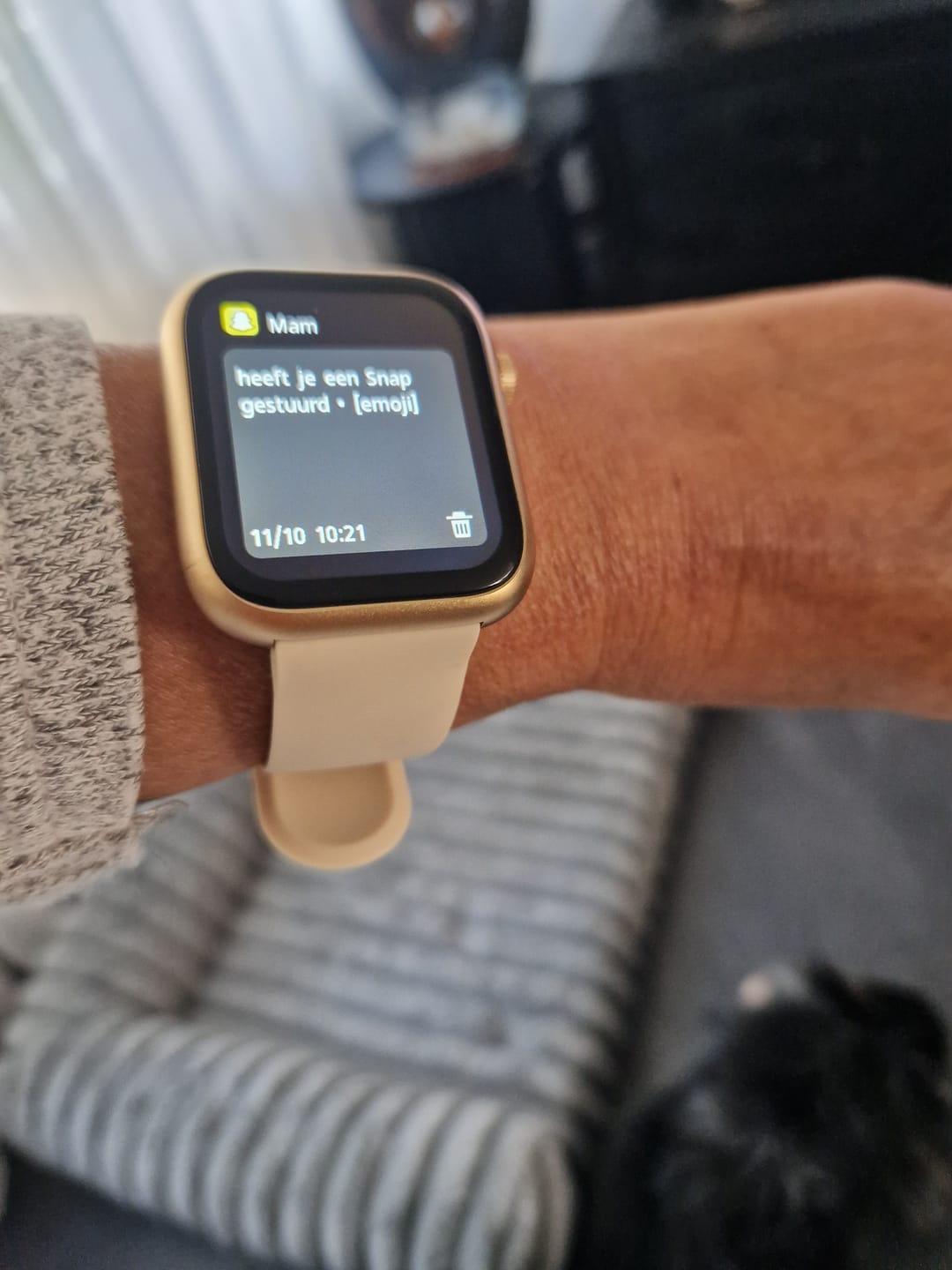 Customer photo review of Siltcon Seréa Smartwatch Dames - Goud