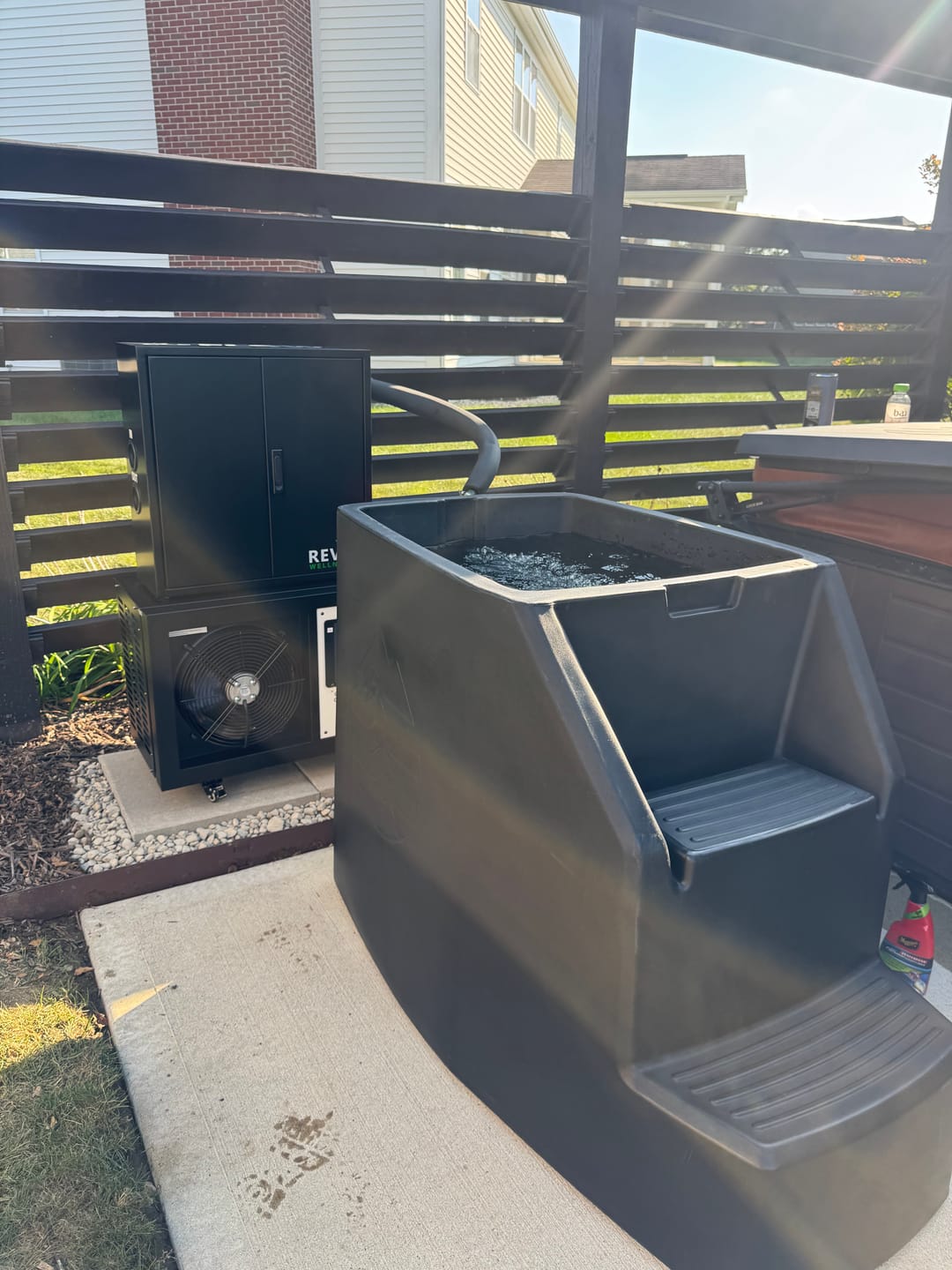 Customer photo review of 1.0HP DIY Cold Plunge Bundle