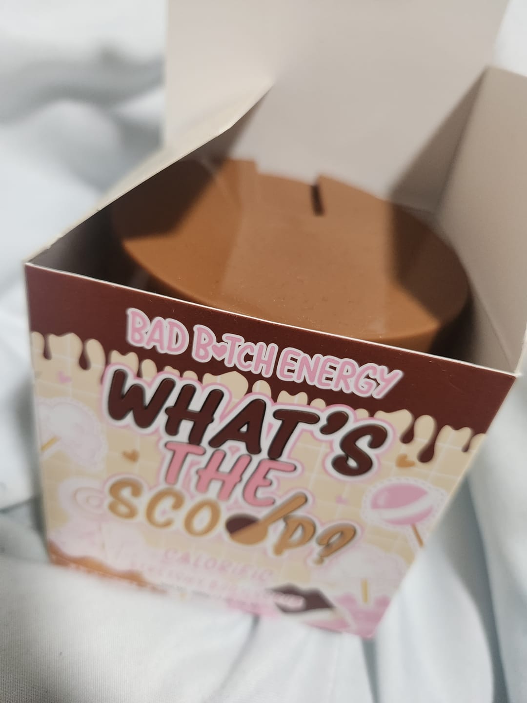 Customer photo review of What's The Scoop Stretchy Body Scrub
