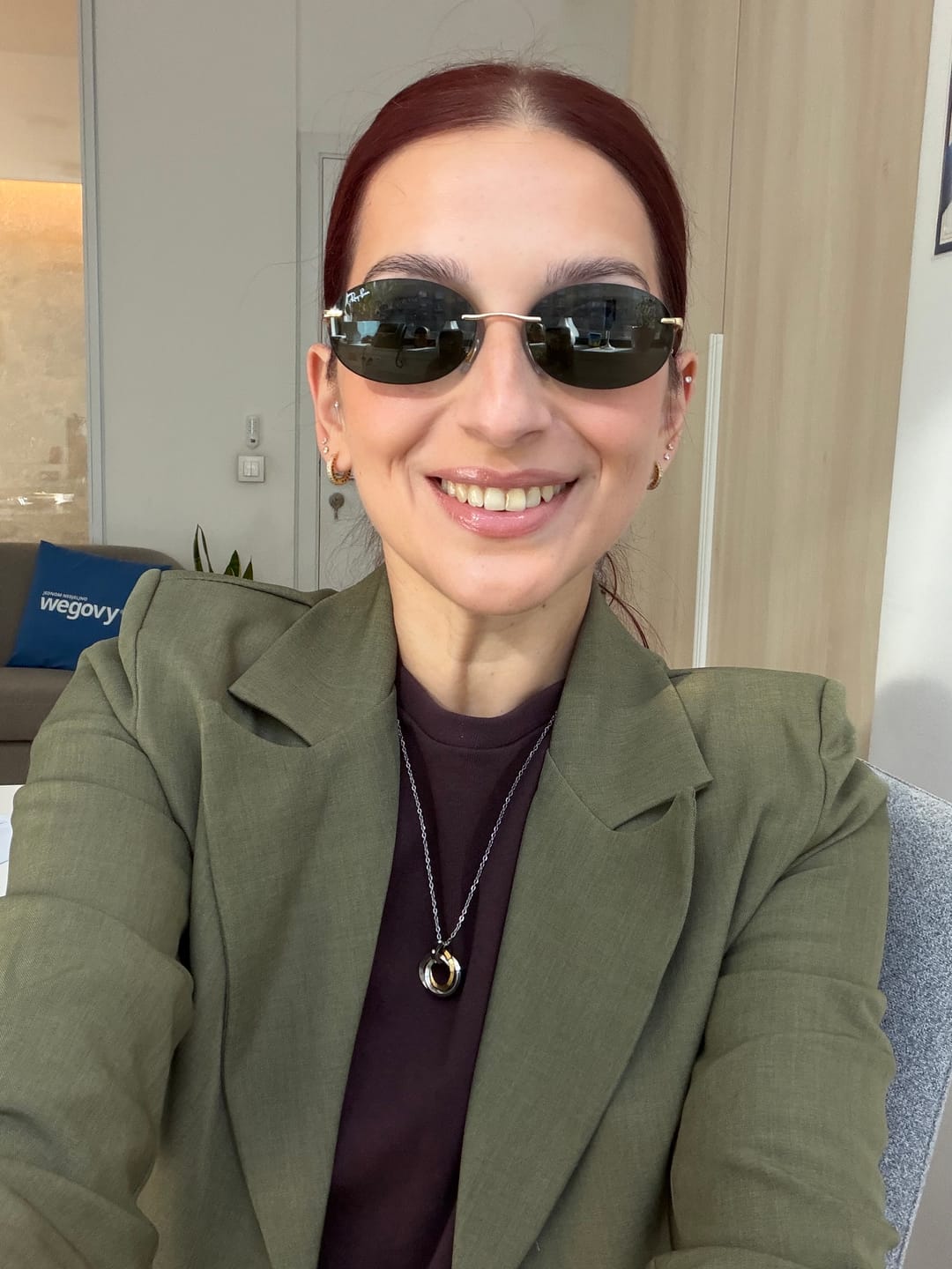 Customer photo review of Ray Ban Rimless