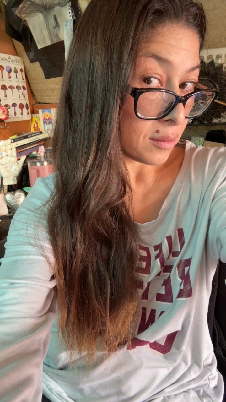 Customer photo review of Rosemary Biotin Conditioner Bar – Thinning Hair
