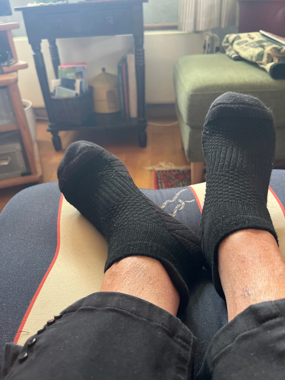 Customer photo review of Ankelstrømper i bambus med kompression