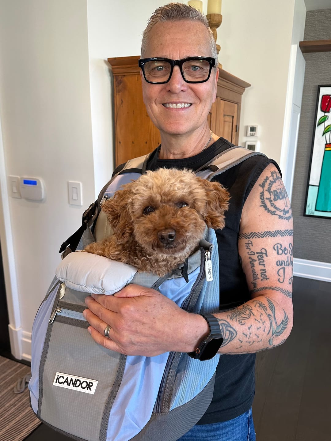 Customer photo review of JIGE AB Front Bag Pale Blue