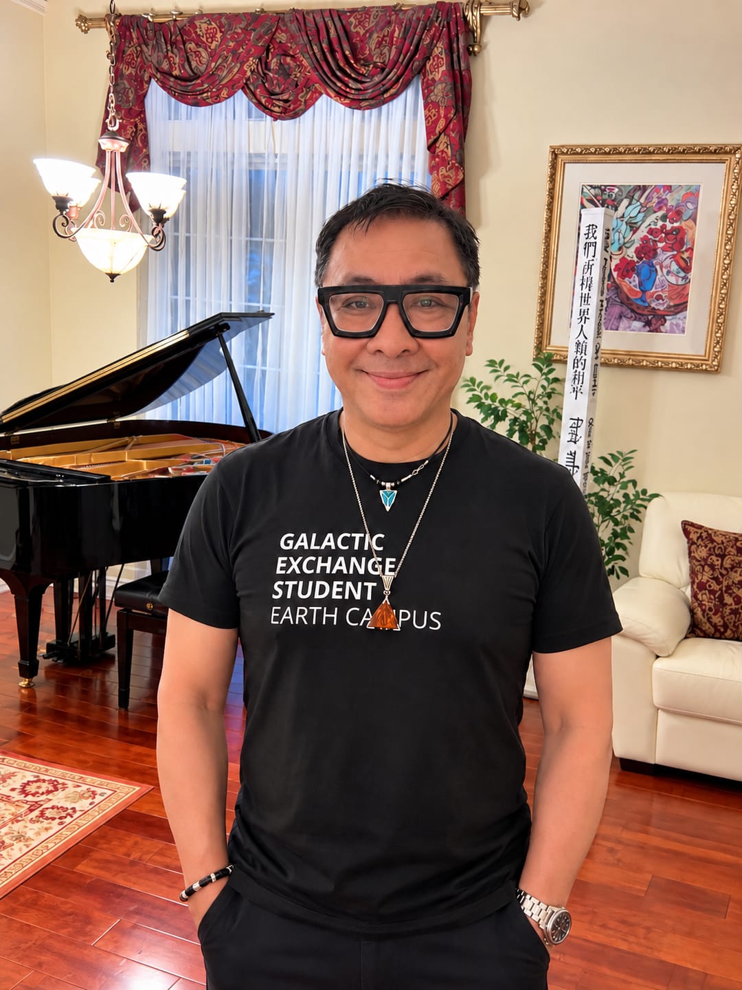 Customer photo review of Galactic Exchange Student - T-Shirt
