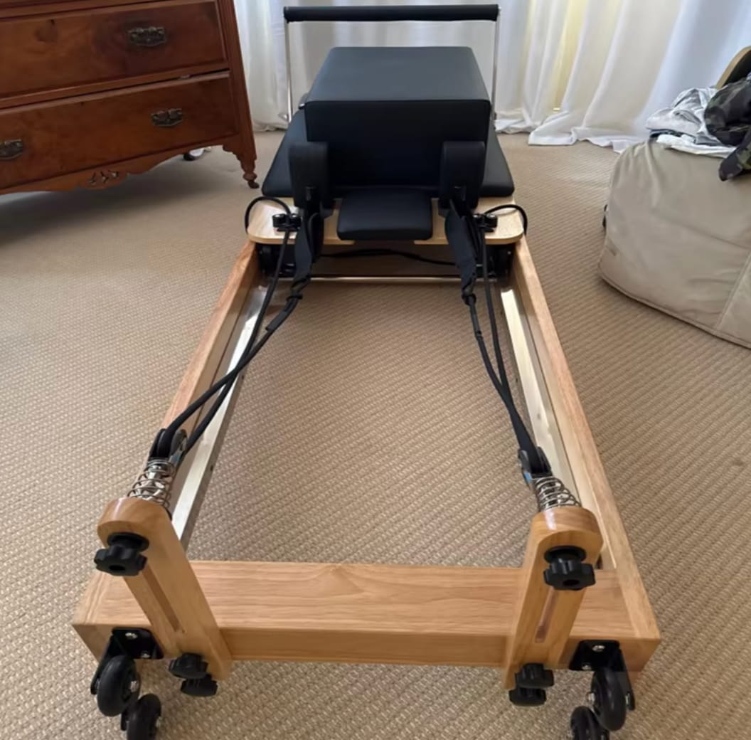 Customer photo review of GoodForm™ Wooden Studio Pilates Reformer
