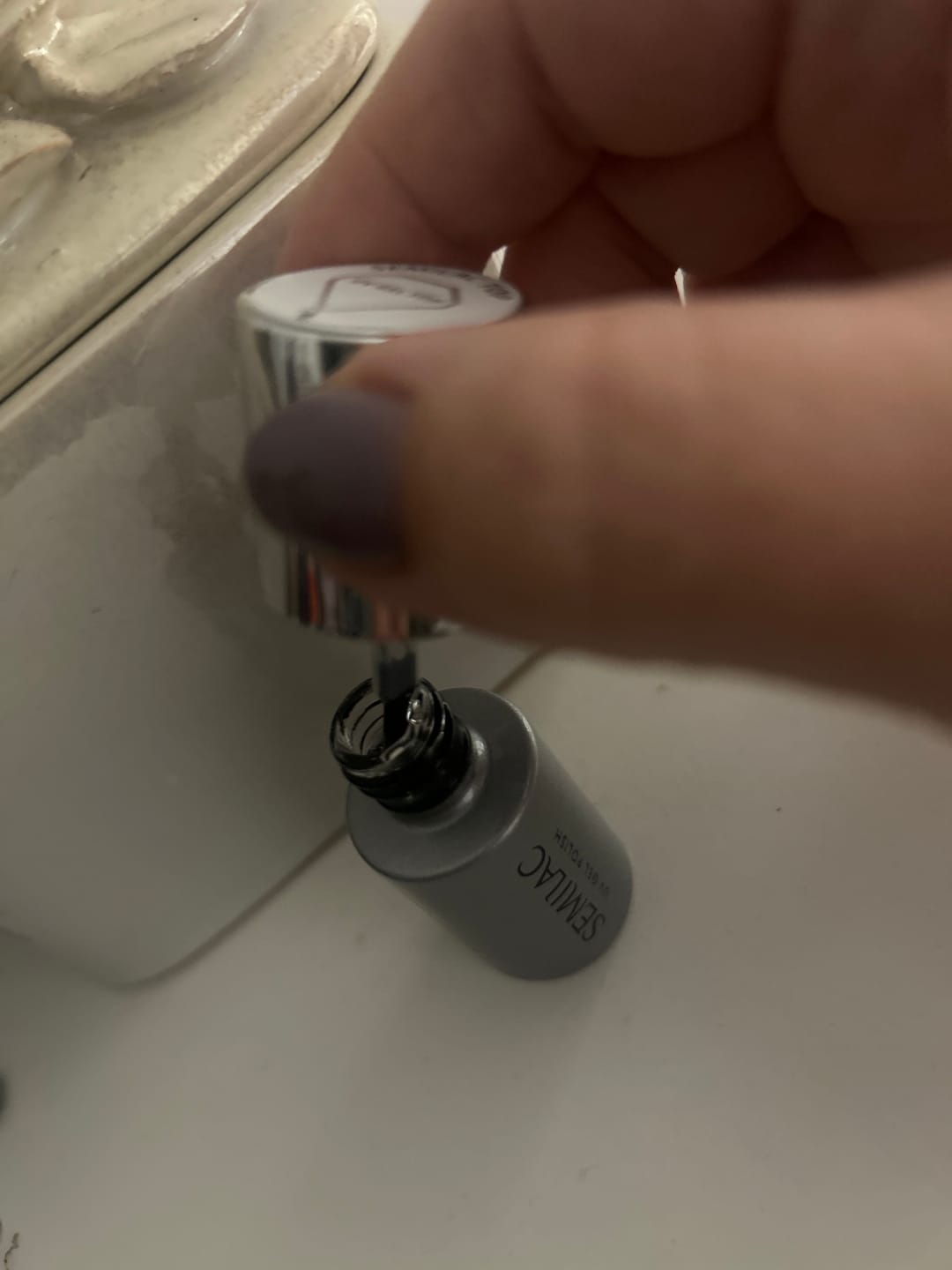 Customer photo review of Semilac Top Coat UV Gel Polish