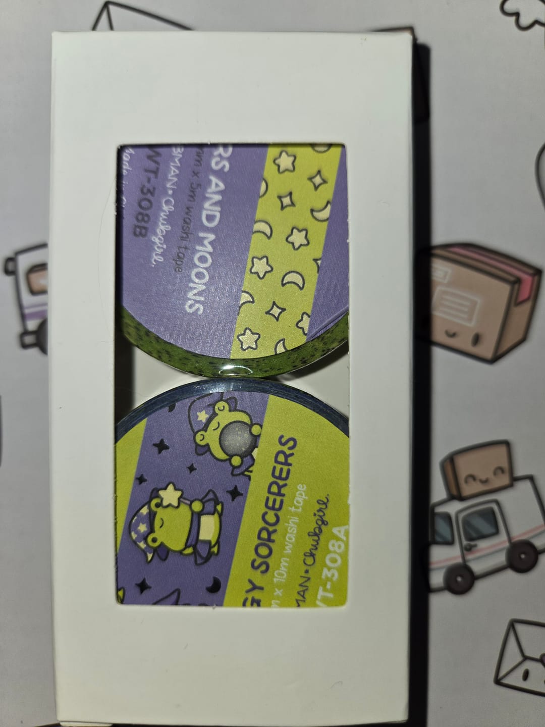 Customer photo review of Froggy Sorcery Washi Tapes (Set of 2)