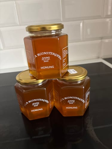 Customer photo review of Flytande honung 2 kg (4×500 g) – Svensk RAW honung