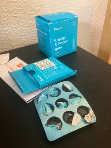 Customer photo review of Extra Strength Energy & Focus Gum