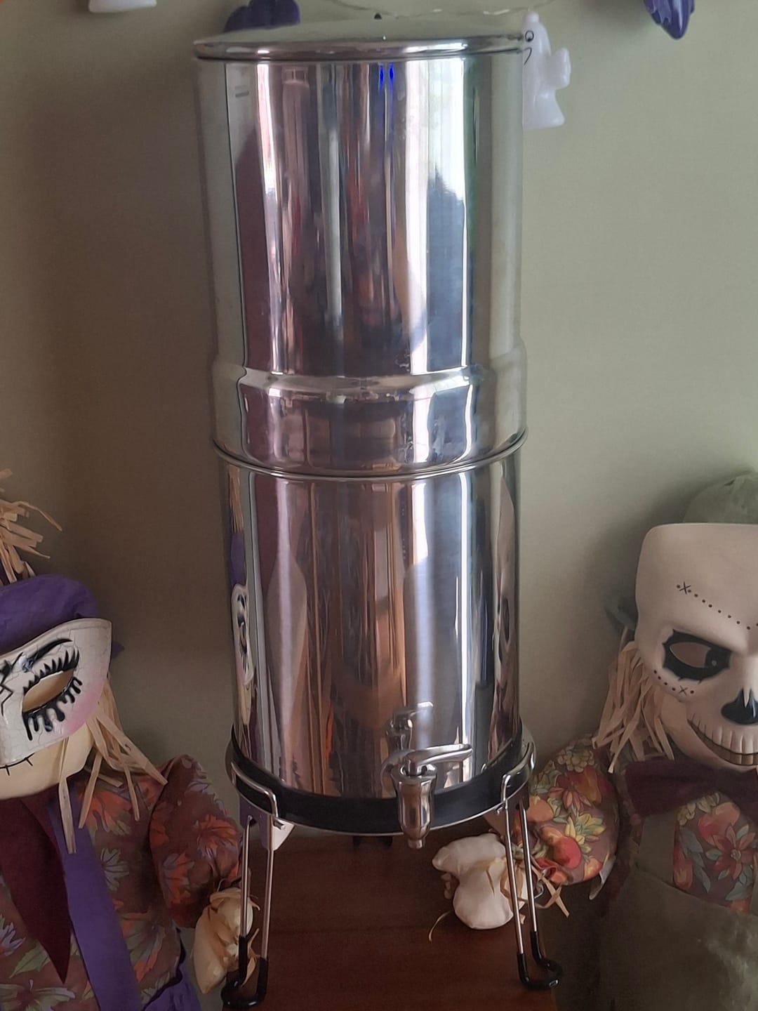 Customer photo review of Dual Carbon Platinum Gravity-Fed Water Filter System