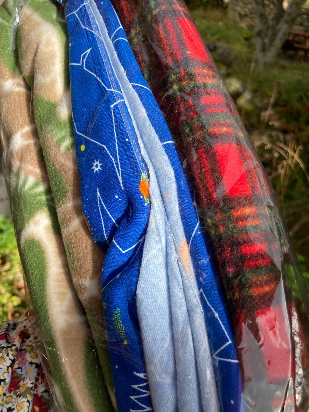 Customer photo review of Printed Fleece/Sweatshirt Remnants