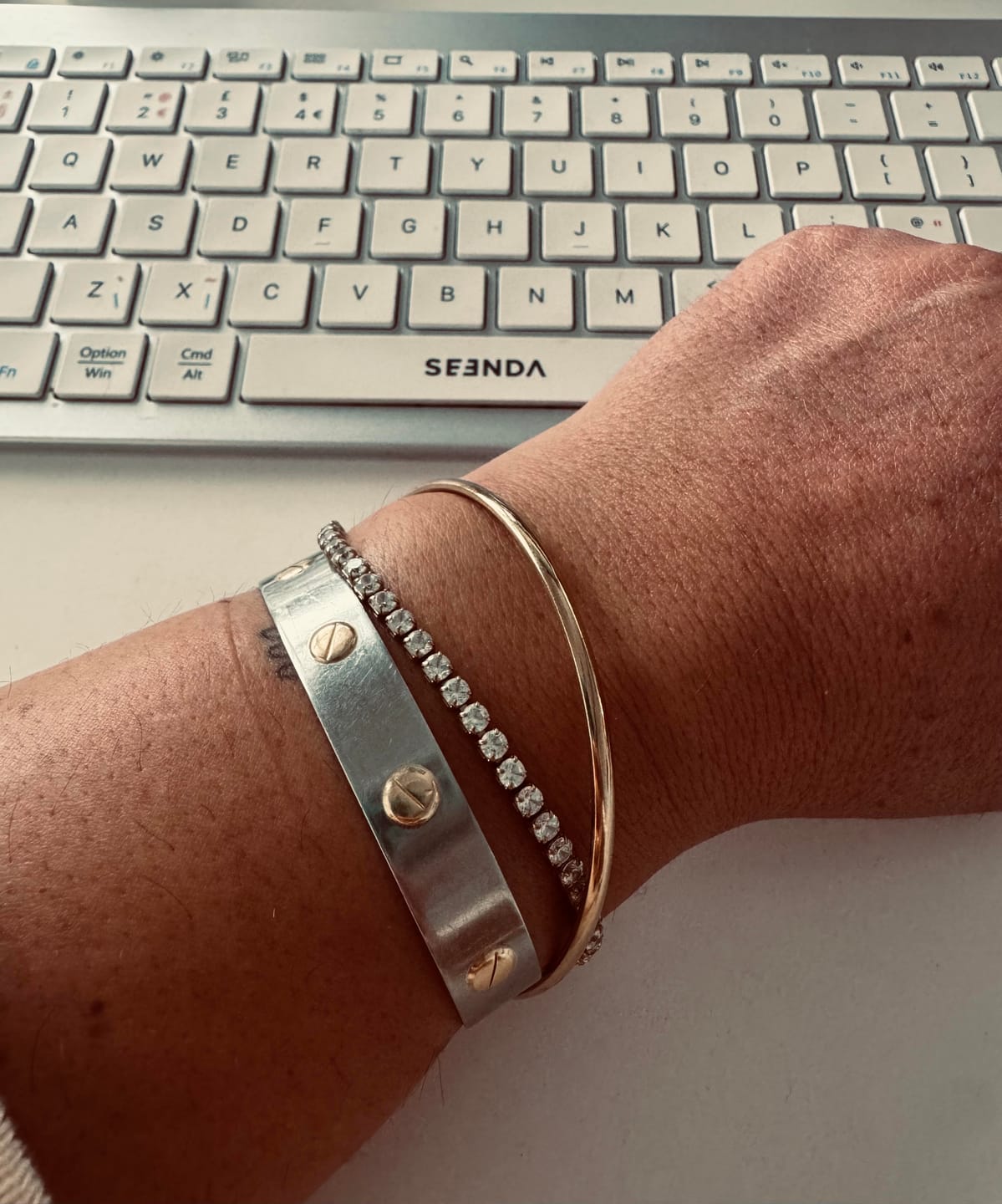 Customer photo review of Classic Gold Bangle
