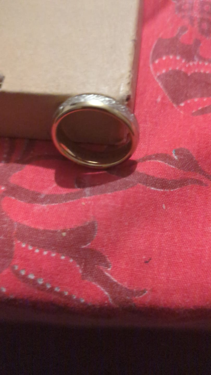 Customer photo review of Engrave Your Ring
