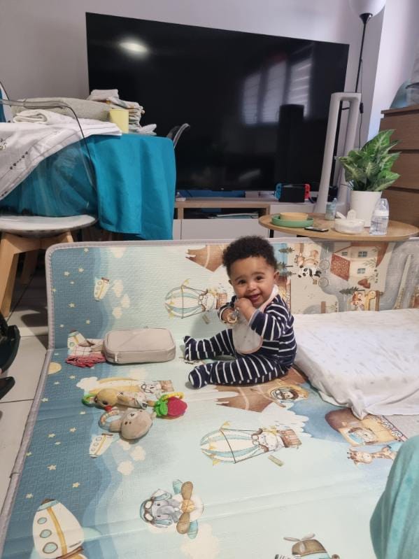 Customer photo review of Tapis d'éveil pliable anti-choc XXL