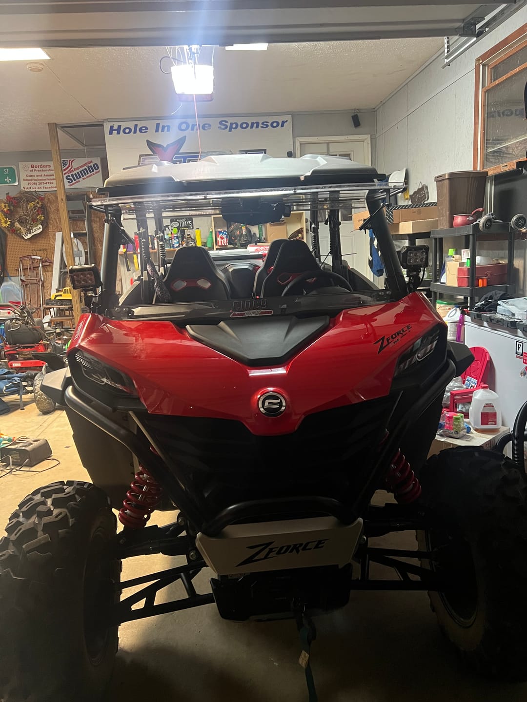 Customer photo review of Front Cube Light Mounts — CFMoto ZForce 800/950