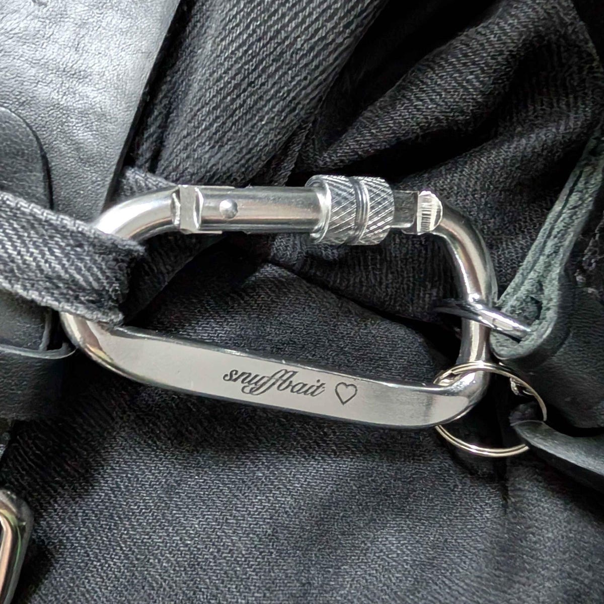 Customer photo review of Personalized Aluminum Keychain, Screw Lock Keyring [Engraving Available] – Rugged Minimalist EDC for Men