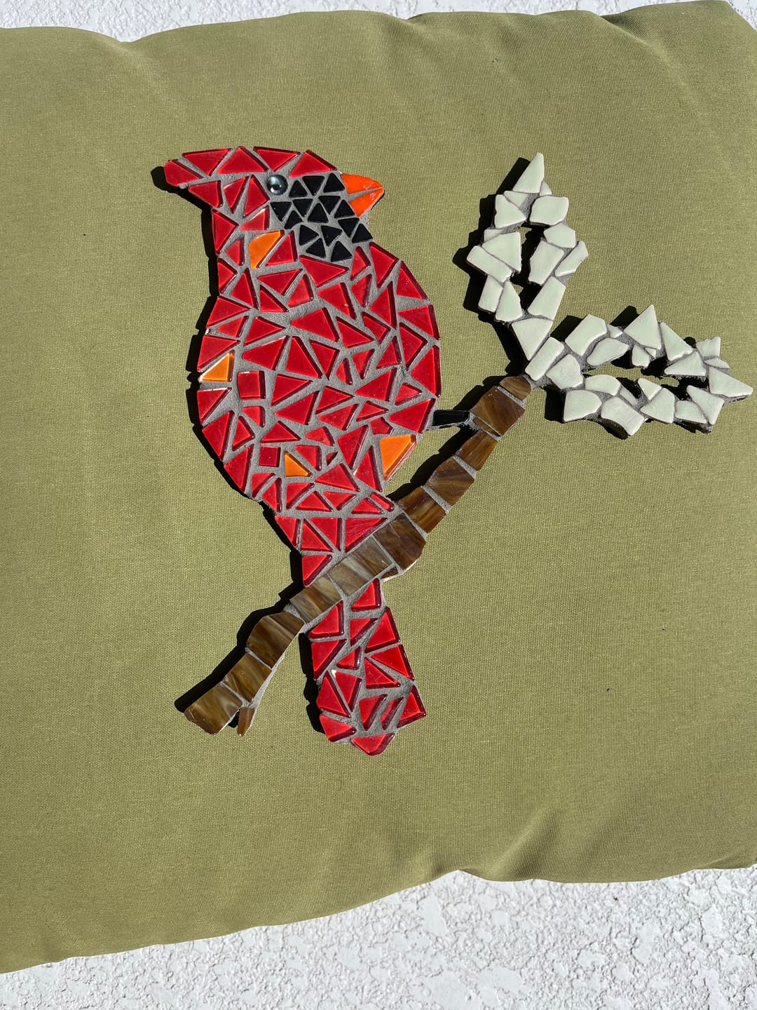 Customer photo review of Unfinished Wood Bird on Branch Shape - Craft - up to 46"