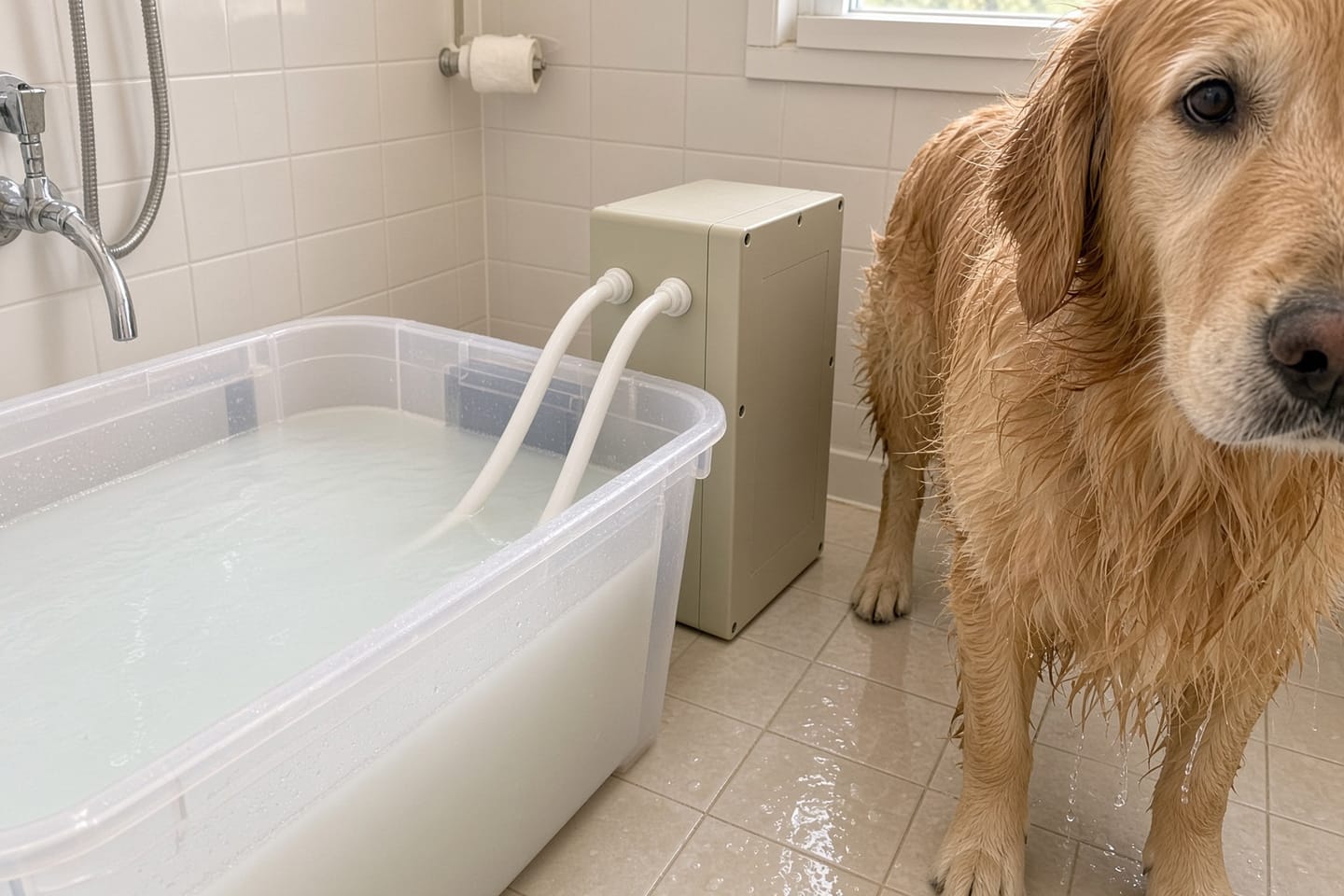 Customer photo review of Kiba Cloud Microbubble Bath System